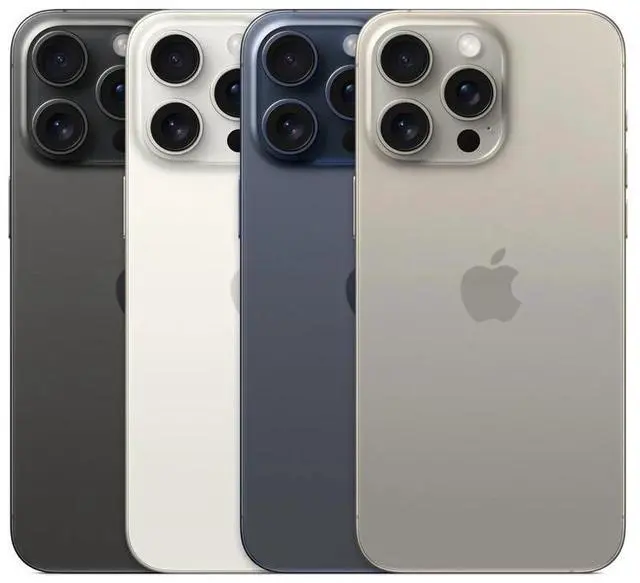 Alt view image 4 of 5 - Apple iPhone 15 Pro Max 1TB Fully Unlocked - Blue Titanium (Grade A)