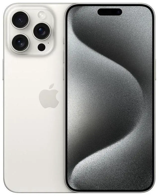 Main image of Apple iPhone 15 Pro Max 256GB Fully Unlocked - White Titanium (Grade A)