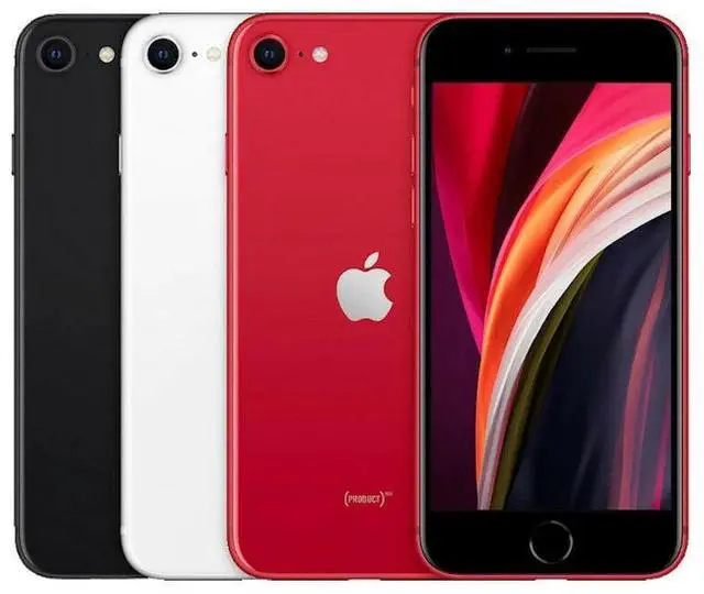 Alt view image 4 of 5 - Apple iPhone SE 2 128GB Fully Unlocked - Red (Grade A)