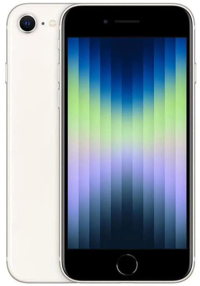 Main image of Apple iPhone SE 3 128GB Fully Unlocked - Starlight (Grade A)