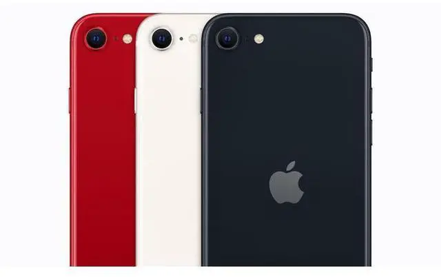 Alt view image 4 of 5 - Apple iPhone SE 3 256GB Fully Unlocked - Red (Grade A)