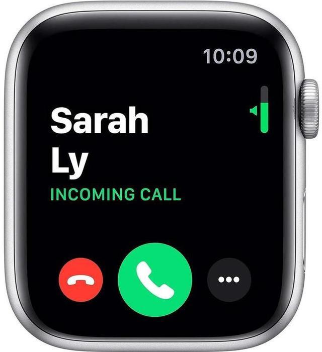 Alt view image 4 of 5 - Apple Apple Watch Series 4 40 mm Fully Unlocked - Silver GPS + Cellular (Grade B)