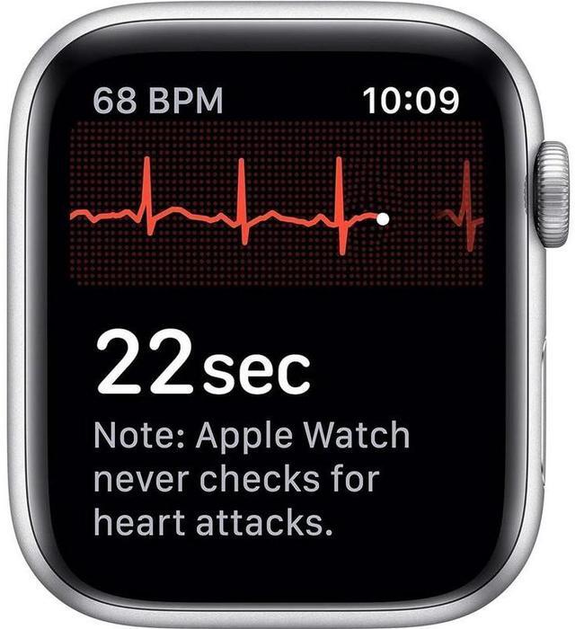 Alt view image 5 of 5 - Apple Apple Watch Series 4 40 mm Fully Unlocked - Silver GPS + Cellular (Grade B)