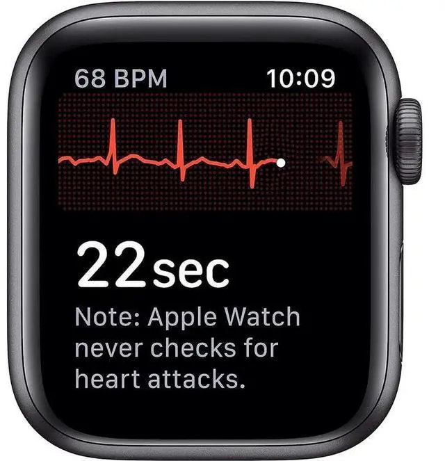 Alt view image 3 of 5 - Apple Apple Watch Series 5 40 mm Fully Unlocked - Space Gray GPS + Cellular (Grade A)