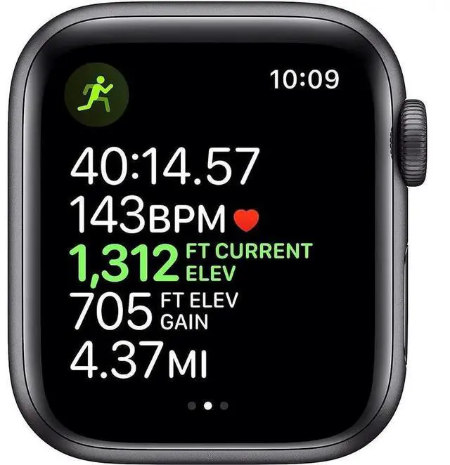 Alt view image 4 of 5 - Apple Apple Watch Series 5 40 mm Fully Unlocked - Space Gray GPS + Cellular (Grade A)