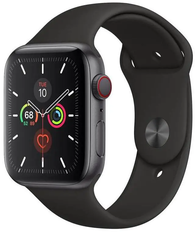 Main image of Apple Apple Watch Series 5 44 mm Fully Unlocked - Space Gray GPS Only (Grade A)