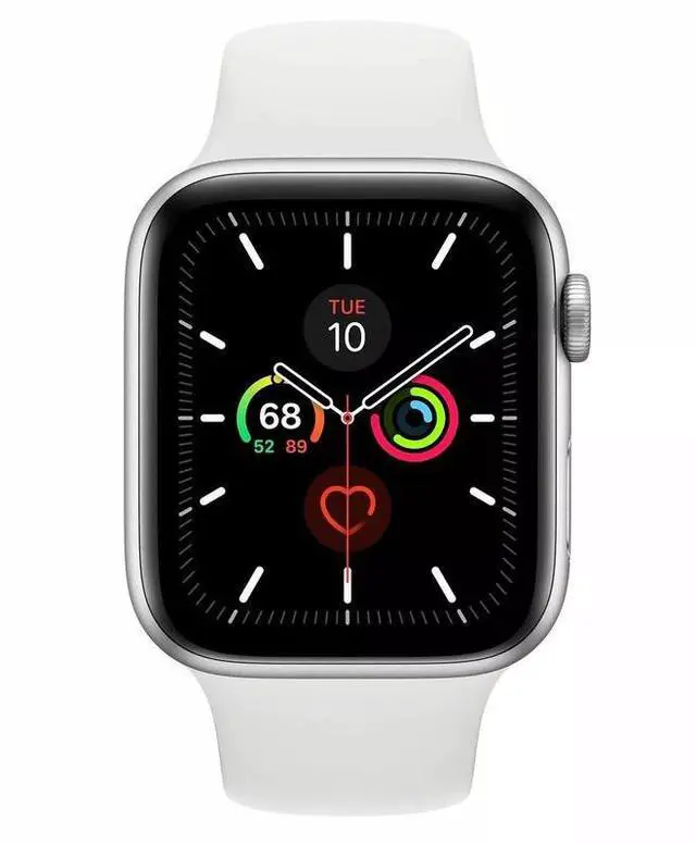Alt view image 2 of 5 - Apple Apple Watch Series 5 44 mm Fully Unlocked - Silver GPS Only (Grade B)