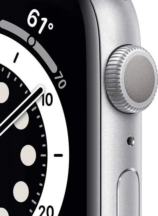 Alt view image 2 of 5 - Apple Apple Watch Series 6 44 mm Fully Unlocked - Silver GPS Only (Grade B)