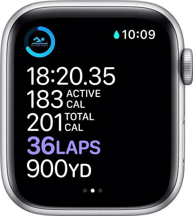 Alt view image 4 of 5 - Apple Apple Watch Series 6 44 mm Fully Unlocked - Silver GPS Only (Grade B)