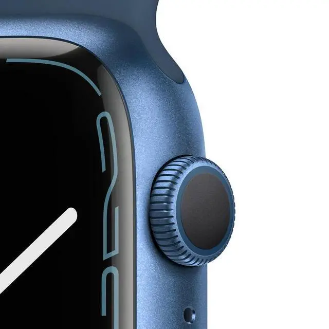 Alt view image 2 of 5 - Apple Apple Watch Series 7 41 mm Fully Unlocked - Blue GPS Only (Grade A)