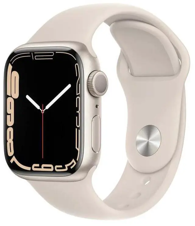 Main image of Apple Apple Watch Series 7 45 mm Fully Unlocked - Starlight GPS Only (Grade A)
