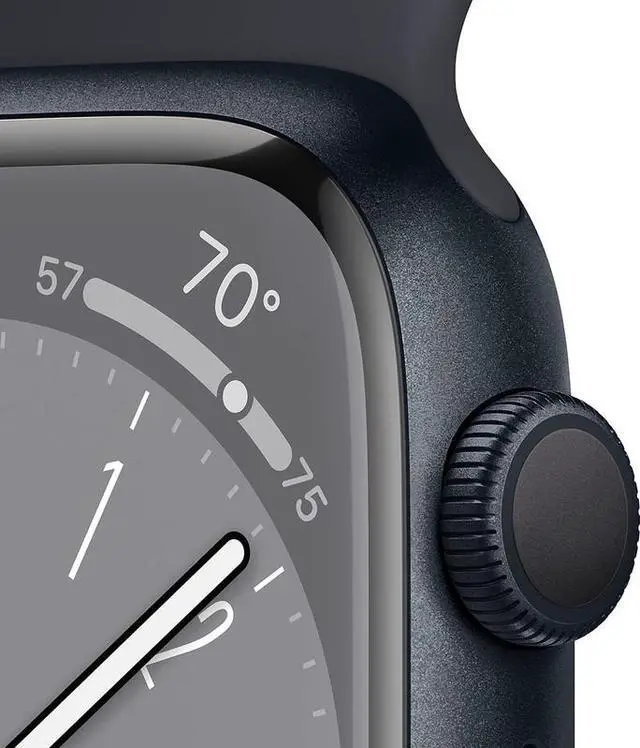 Alt view image 2 of 5 - Apple Apple Watch Series 8 45 mm Fully Unlocked - Midnight GPS + Cellular (Grade A)
