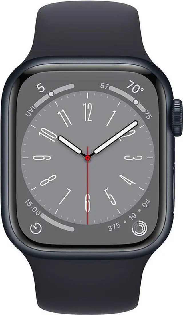 Alt view image 3 of 5 - Apple Apple Watch Series 8 45 mm Fully Unlocked - Midnight GPS + Cellular (Grade A)