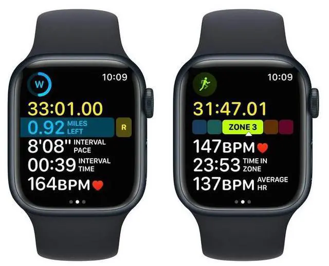 Alt view image 4 of 5 - Apple Apple Watch Series 8 45 mm Fully Unlocked - Midnight GPS + Cellular (Grade A)