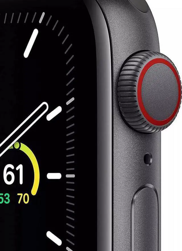 Alt view image 2 of 5 - Apple Apple Watch Series SE 44 mm Fully Unlocked - Gray GPS Only (Grade B)