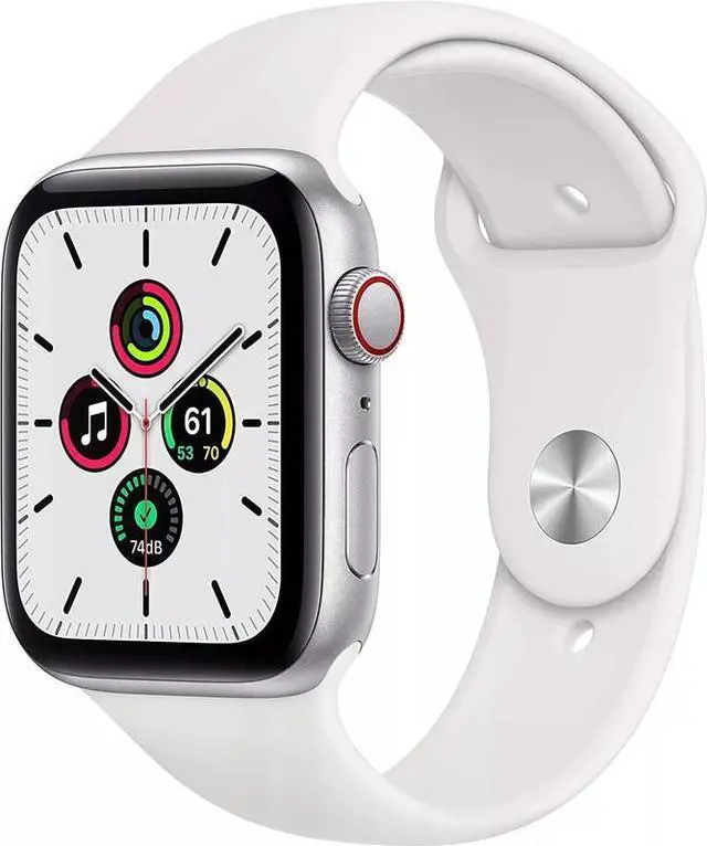 Main image of Apple Apple Watch Series SE 44 mm Fully Unlocked - Silver GPS + Cellular (Grade A)