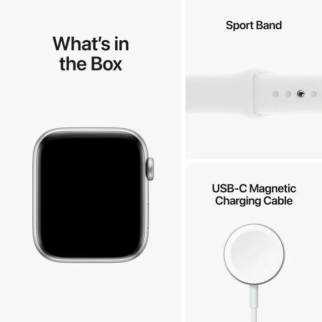 Alt view image 5 of 5 - Apple Apple Watch Series SE 2 40 mm Fully Unlocked - Silver GPS Only (Grade A)