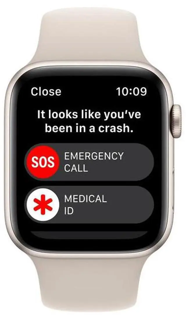 Alt view image 4 of 5 - Apple Apple Watch Series SE 2 44 mm Fully Unlocked - Starlight GPS + Cellular (Grade B)