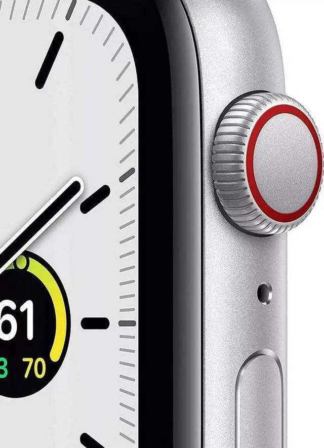 Alt view image 2 of 5 - Apple Apple Watch Series SE 44 mm Fully Unlocked - Silver GPS + Cellular (Grade A)
