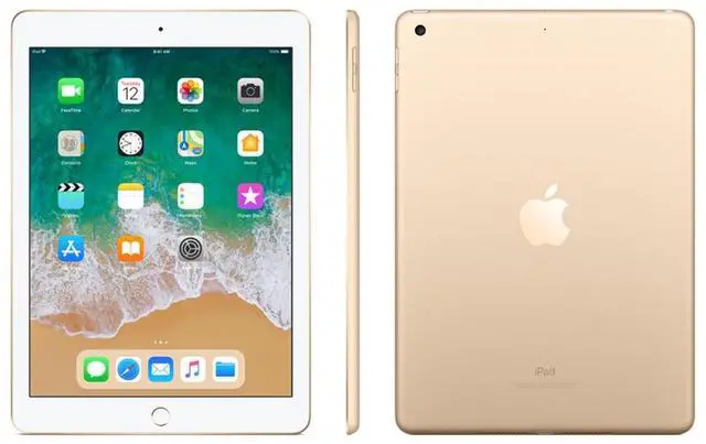 Alt view image 2 of 5 - Apple iPad 5 9.7" 32GB Fully Unlocked - Gold WiFi + Cellular (Grade B)
