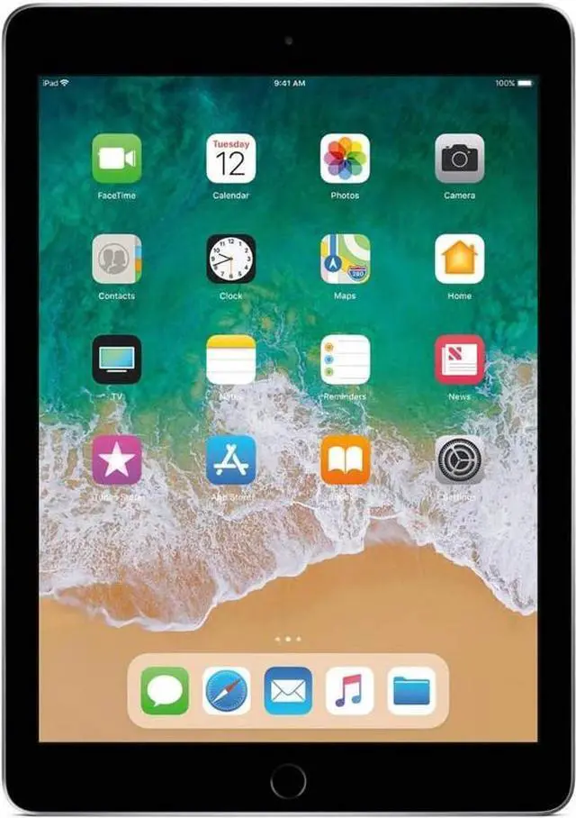 Alt view image 2 of 5 - Apple iPad 6 9.7" 128GB Fully Unlocked - Space Gray WiFi + Cellular (Grade B)