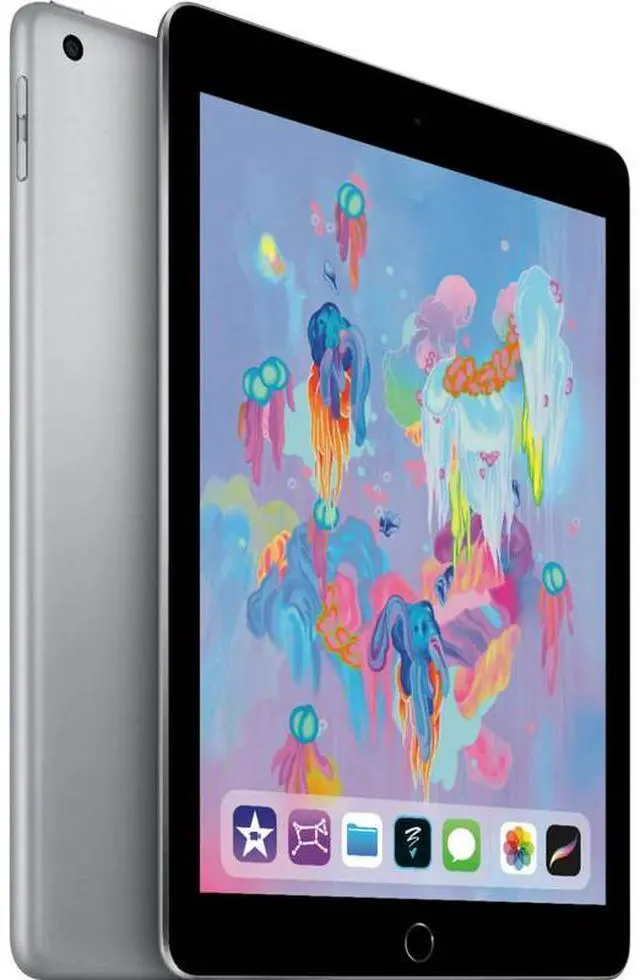 Alt view image 3 of 5 - Apple iPad 6 9.7" 128GB Fully Unlocked - Space Gray WiFi + Cellular (Grade B)