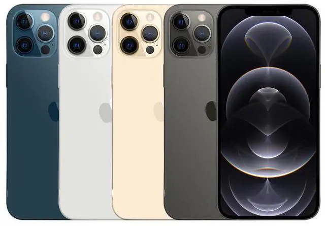 Alt view image 4 of 5 - Apple iPhone 12 Pro Max 256GB Fully Unlocked - Pacific Blue (Grade B)
