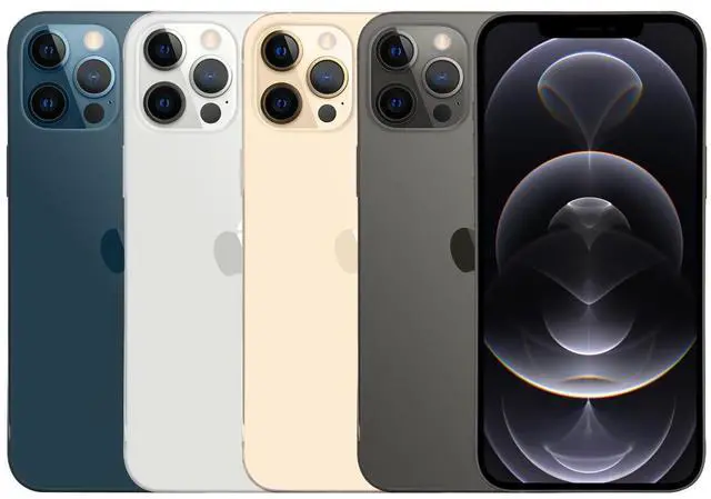 Alt view image 4 of 5 - Apple iPhone 12 Pro Max 128GB Fully Unlocked - Silver (Grade A)