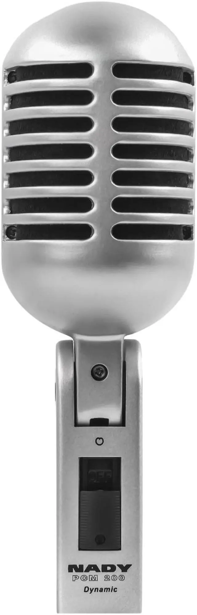 Alt view image 2 of 7 - Nady PCM-200 Classic style Microphone - Great for live vocal performance, includes switchable low frequency roll-off, a pop-free locking on-off switch and sturdy portable plastic carrying case