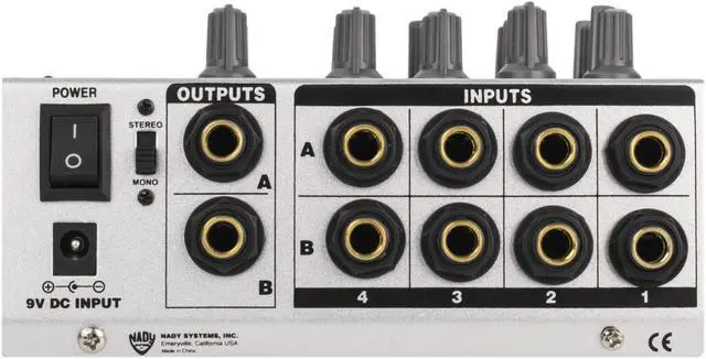 Alt view image 3 of 20 - Nady MM-242 4-Channel Mini Mixer