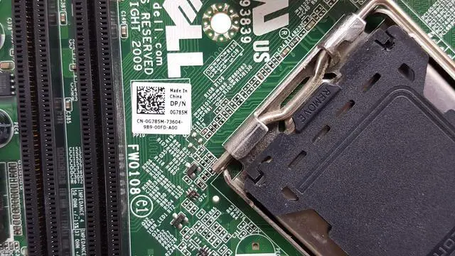 Alt view image 6 of 6 - Dell G785m System Board For Optiplex 780 Usff