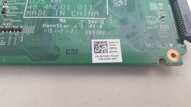 Alt view image 4 of 4 - Dell KY69Y Vostro 131 Intel  i3-2330m 2.2GHz Laptop Motherboard