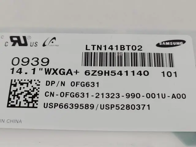 Alt view image 6 of 6 - LTN141BT02 Samsung 14.1" CCFL Backlight 1440 x 900 30pin