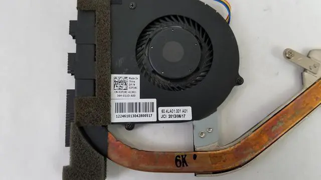 Alt view image 5 of 6 - Dell OEM Latitude 3330 CPU Fan and Heatsink Assembly  2P18C