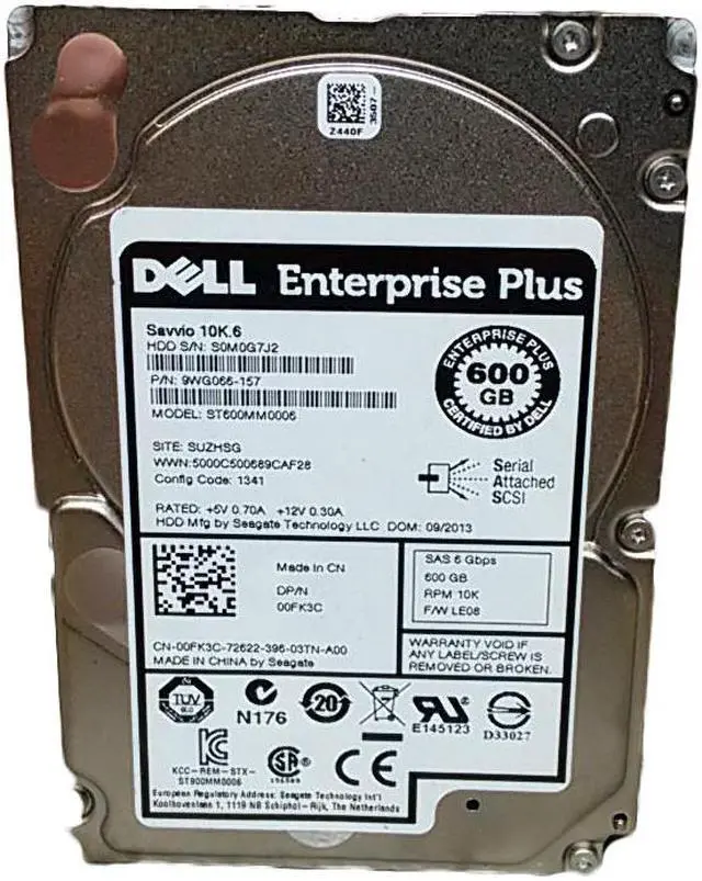 Alt view image 2 of 10 - Seagate Savvio 10K.6 ST600MM0006 600 GB 2.5" Internal Hard Drive, SAS   10000 rpm   64 MB Buffer