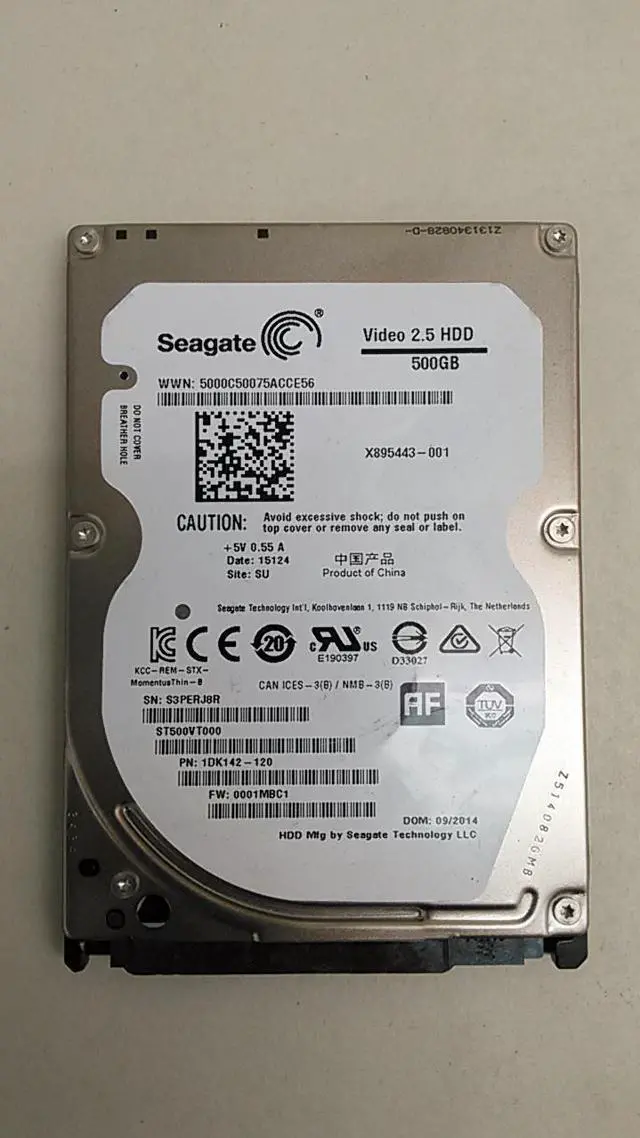 Alt view image 7 of 9 - SEAGATE - DESKTOP SINGLE ST500VT000 500GB VIDEO 2.5 HDD SATA 5400