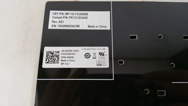 Alt view image 9 of 13 - Non-Backlit US Keyboard for Dell Latitude 3340 3350 5480 5490 5491 5495 7480 7490 E5450 E5470 E7450 E7470 Laptops - Replaces 94F68 41MMG