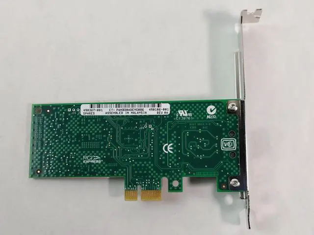 Alt view image 5 of 5 - HP 490106-001 PCI Express x1 Gigabit Ethernet Network Card