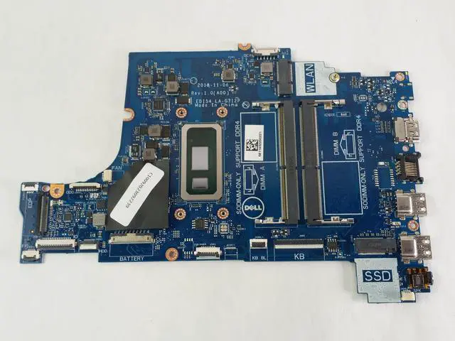 Alt view image 4 of 8 - Dell Inspiron 15 3580 3583 3780 i3-8145U Motherboard TWYDT 0TWYDT LA-G712P