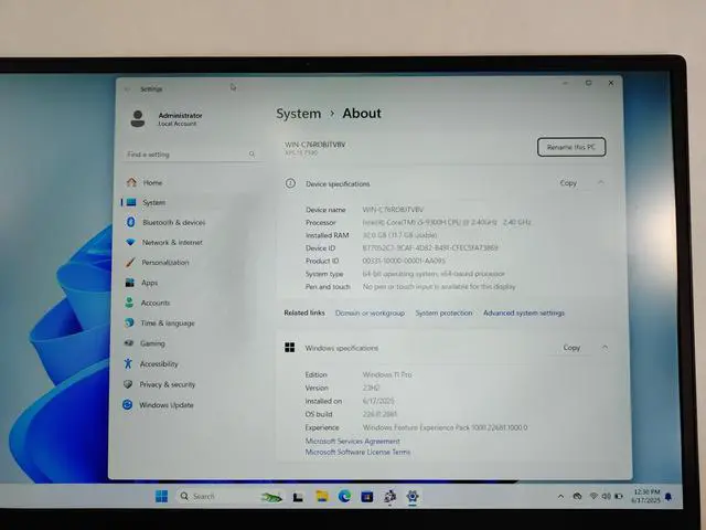 Alt view image 2 of 5 - Dell XPS 15 7590 Core i5-9300H 2.40 GHz 32 GB 512 GB NVMe Windows 11 Pro Laptop WINACTA2 A2
