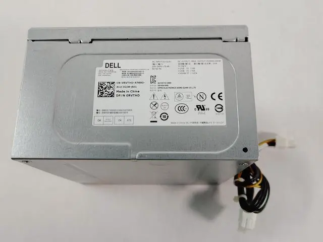 Alt view image 3 of 7 - Dell Optiplex 3020 7020 9020 Precision T1700 PowerEdge T20 MT Medium Tower Computer Power Supply RVTHD KPRG9 HYV3H L290A