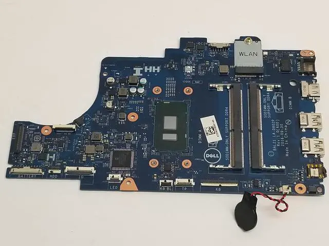 Alt view image 2 of 5 - 81YW5 Dell Intel Core I7-7500 Hd Graphics 620 Motherboard 15 5567