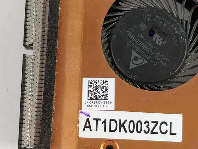 Alt view image 4 of 4 - Dell OEM Latitude E7270 CPU Heatsink Fan Assembly for Intel Graphics UMA R37F7