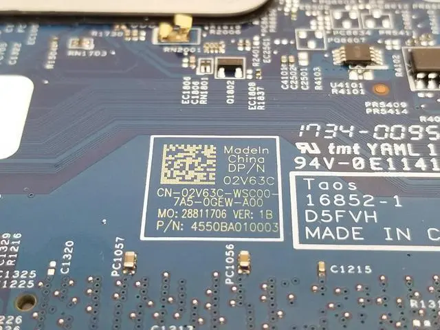 Alt view image 6 of 6 - Dell Latitude 3480 Intel i5-7200u 2.5GHz Laptop Motherboard 2V63C CN-02V63C