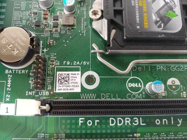 Alt view image 6 of 9 - Dell OptiPlex 3040 MT Intel DDR3 Desktop Motherboard System Board TTDMJ 0TTDMJ