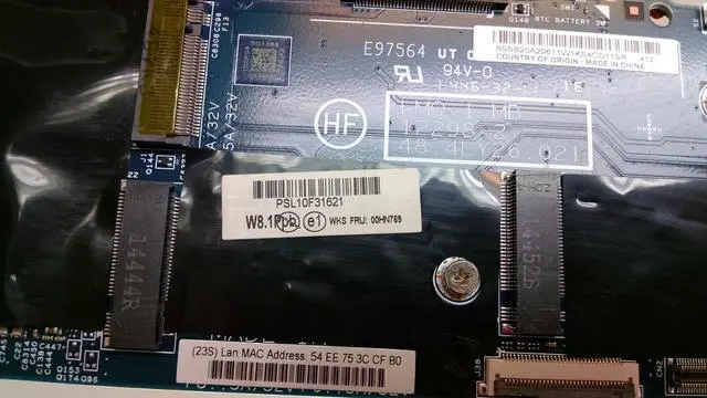 Alt view image 4 of 4 - 00HN769 Lenovo ThinkPad X1 Carbon 8GB Laptop Motherboard w/ Intel i7-4600U 2.1GHz CPU,