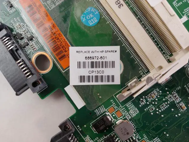 Alt view image 3 of 5 - HP 686972-601 Probook 6570b rPGA 988B DDR3 SDRAM Laptop Motherboard