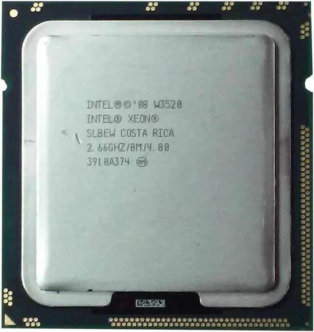 Alt view image 2 of 5 - Intel Slbew  Xeon Up Quadcore W3520 66Ghz 1Mb L2 Cache 8Mb L3 Cache 4.8Gt S Qpi 45Nm 130W Socket Fclga1366 Processor Only
