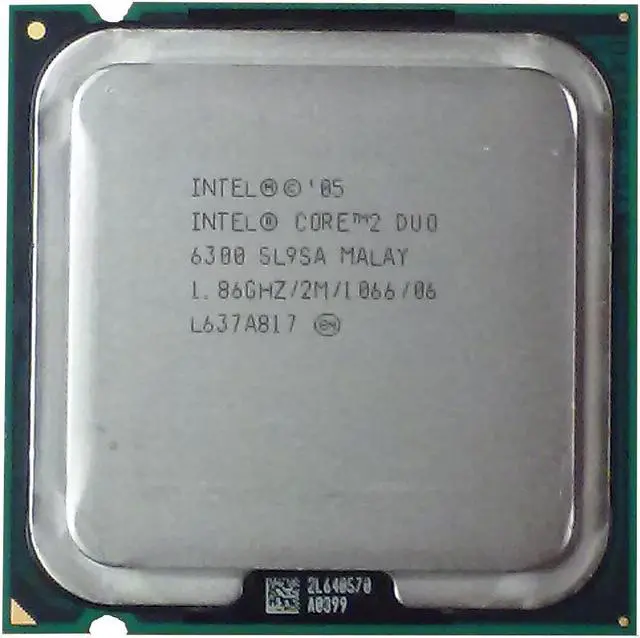 Alt view image 2 of 6 - INTEL Sl9Sa Core 2 Duo E6300 1.86Ghz 2Mb L2 Cache 1066Mhz Fsb Socketlga775 65Nm Processor Only