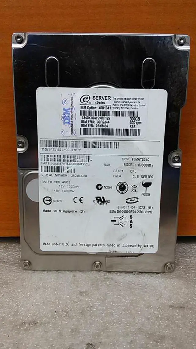 Alt view image 2 of 5 - MAXTOR 8J300S0 Atlas 300Gb 10000Rpm 16Mb Buffer Rohs Compliant Sas 3Gbps 3.5Inch Low Profile (1.0Inch) Hard Disk Drive